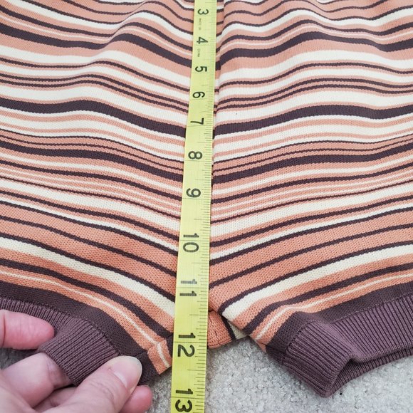 NAGNATA / S / NEW Women's Knit Yoni Shorts and Lucid Bra Top Set - Sahara Stripe - Picture 12 of 14